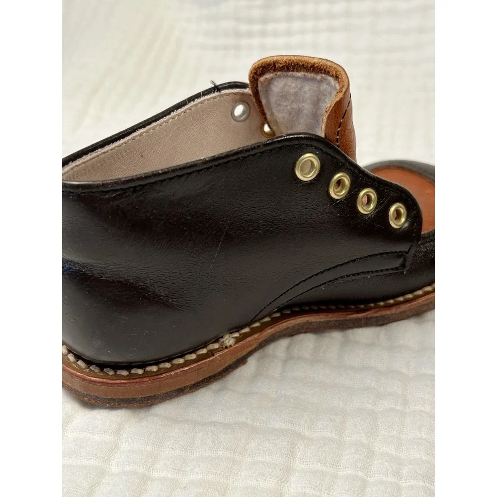 Vintage Little Shavers Foot Traits Toddler Shoes Size 6 Leather Made USA